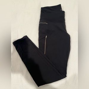 Athleta Moto Zipper Leggings | Black | size M